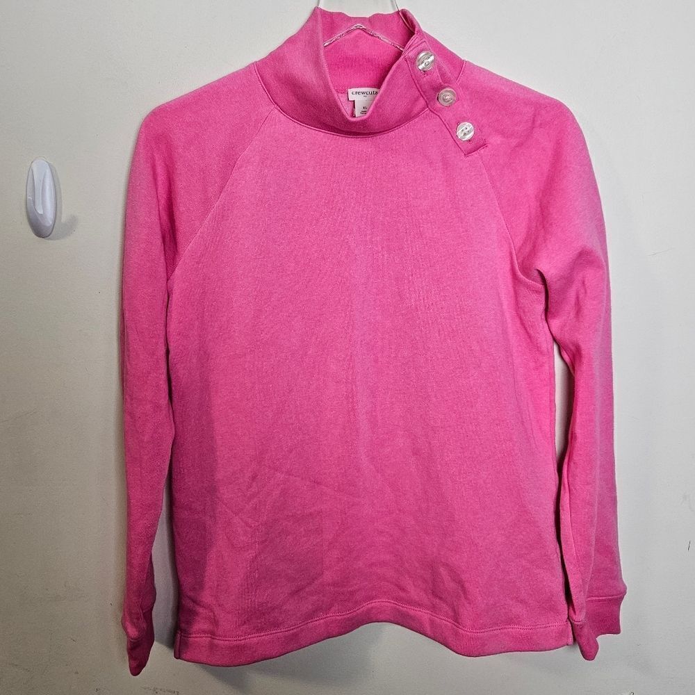 Crewcuts Buttkn Neck Tunic Sweatshirt BK790 Pink Youth XL